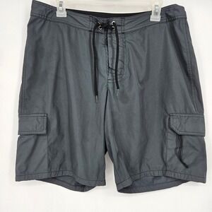 Aether Board Shorts Mens 33 Gray Performance Swim Wear Summer Outdoors